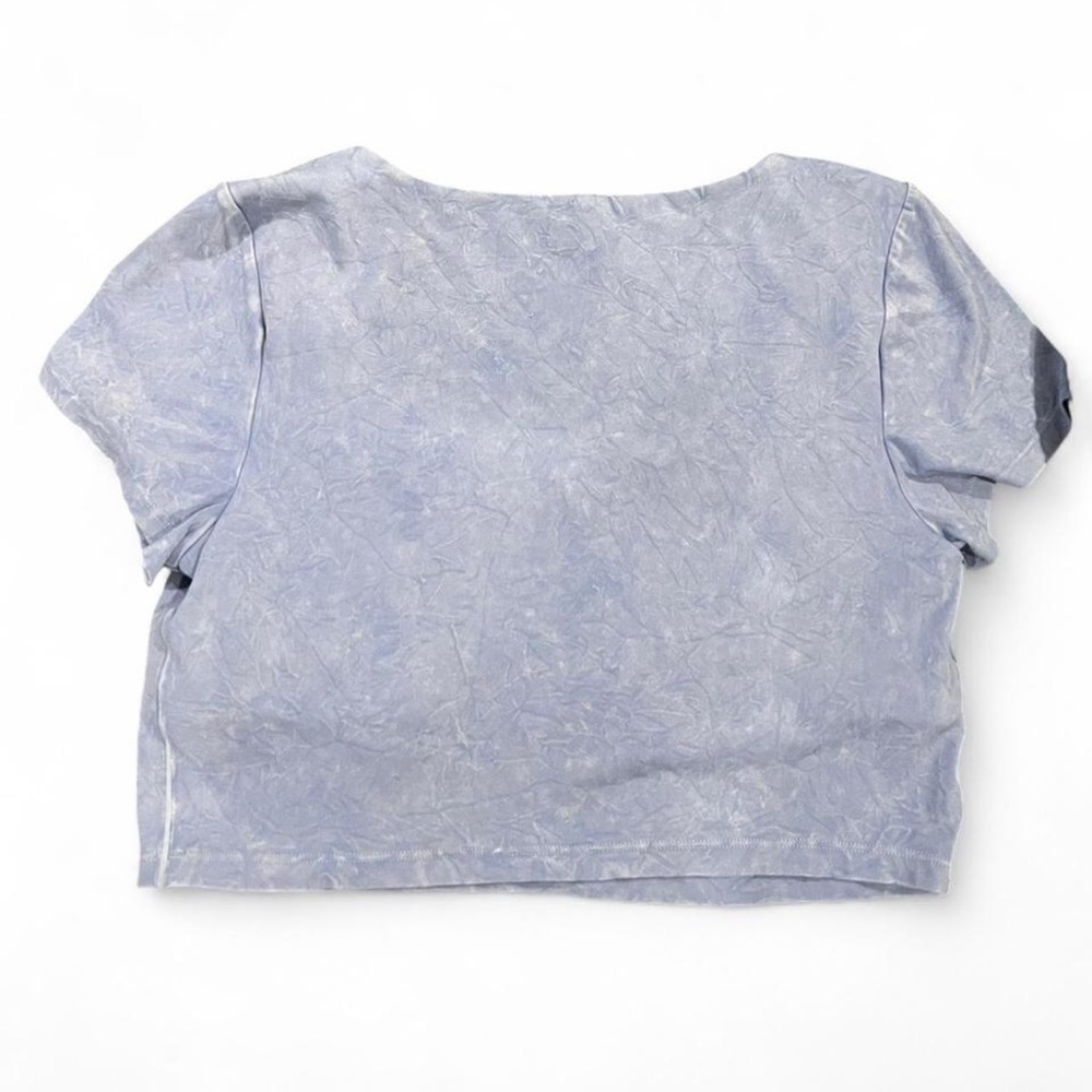 OFFLINE By Aerie Real Me Square Neck T-Shirt Marble Blue Size XL - Picture 4 of 7